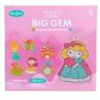 Kūrybinis rinkinys vaikams - deimantinė dėlionė su lipdukais Big Gem – rožinė