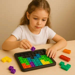 Pop-It dėlionė - silikoninis sensorinis žaislas vaikams.