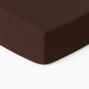 Ruda 100% medvilnės paklodė su guma, įvairių dydžių