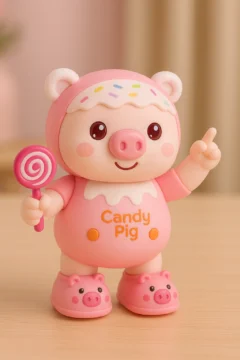 Interaktyvus šokantis muzikinis žaislas kiaulytė Candy Pig - spalva rožinė.