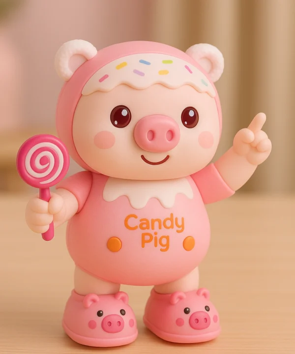 Interaktyvus šokantis muzikinis žaislas kiaulytė Candy Pig - spalva rožinė.