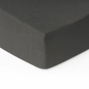 Tamsiai pilka 100% medvilnės paklodė su guma, įvairių dydžių