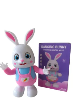 Interaktyvus muzikinis žaislas šokantis triušis su šviesomis ir muzika