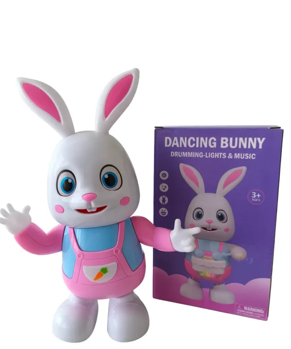 Interaktyvus muzikinis žaislas šokantis triušis su šviesomis ir muzika