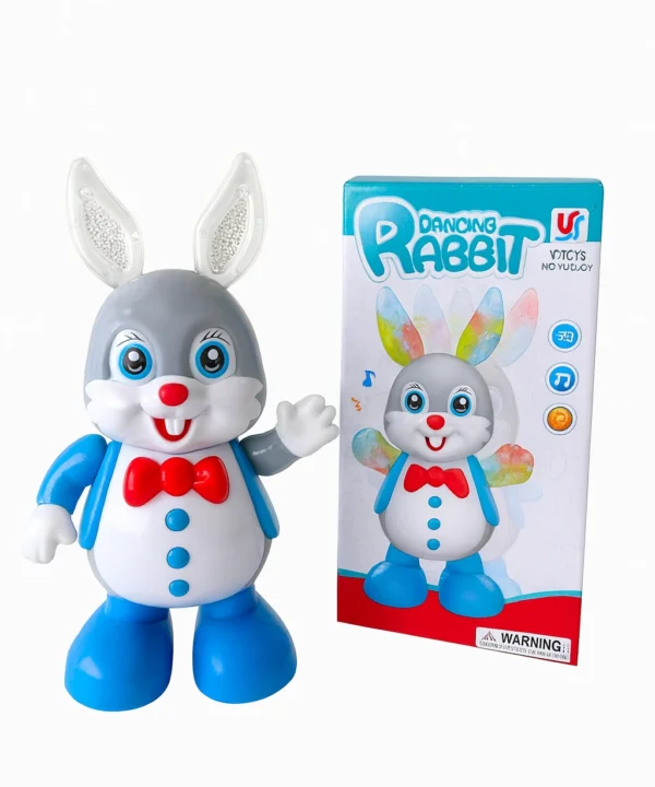 Šokantis zuikis - interaktyvus muzikinis žaislas su šviesomis ir judesiu vaikams.