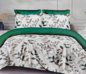 Dvigulės satino patalynės komplektas 200x220 iš medvilnės