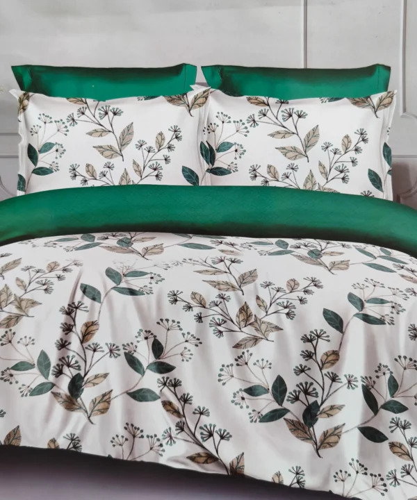 Satino medvilnės patalynės komplektas 200x220 Dvigulės satino patalynės komplektas 200x220 iš medvilnės