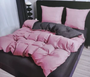 Patalynės komplektas 200x220 medvilnės pelenų rožinės spalvos