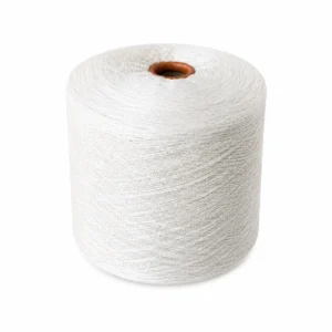 Bambuko siūlai mezgimui baltos spalvos 80% bambukas