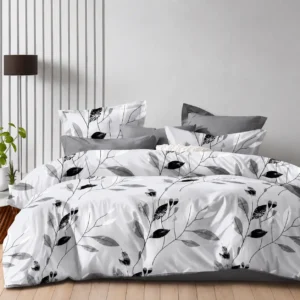 Patalynės komplektas 160x200 medvilnės šviesiai pilkos spalvos